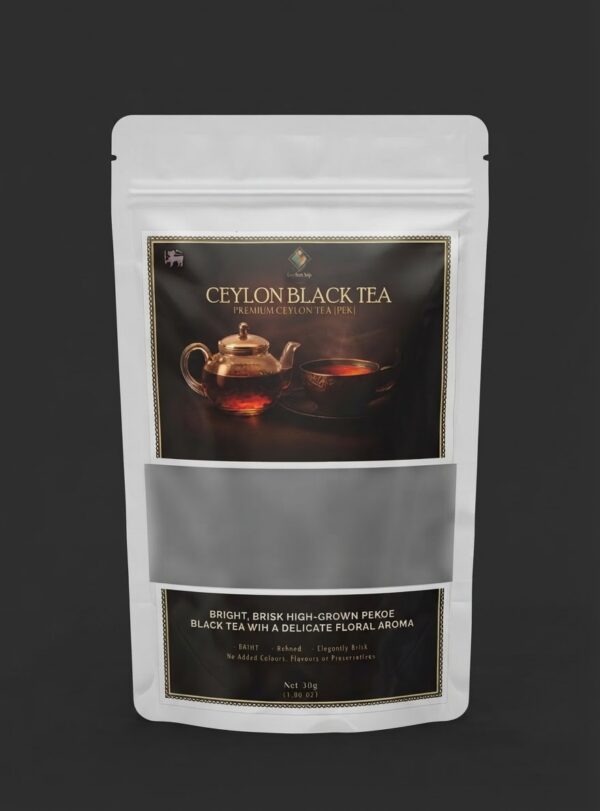 Ceylon Black Tea – Premium High-Grown Ceylon Pekoe Loose Leaf Tea 30g
